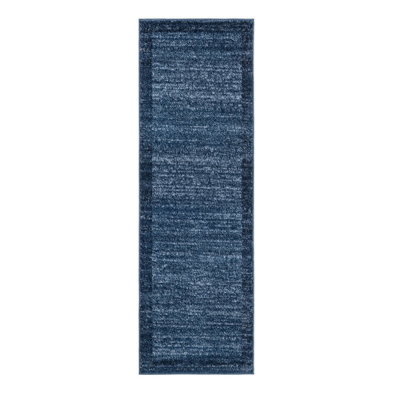 Hermina Navy Blue Area Rug, Runner 2' x 6'1"