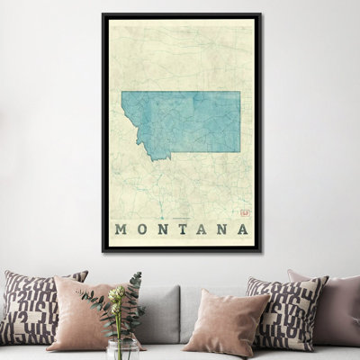 " Montana Map " by Hubert Roguski