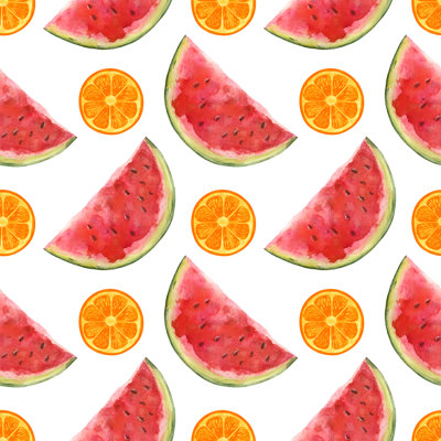 Watercolour Seamless Pattern by Color_Brush - Wrapped Canvas Print