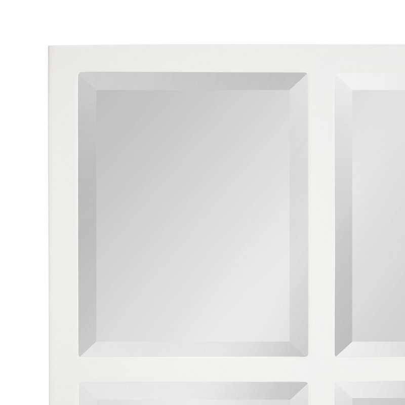 Miroir mural Lamel, Blanc