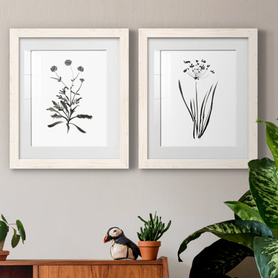 Inky Botanical I - ensemble de 2 peintures