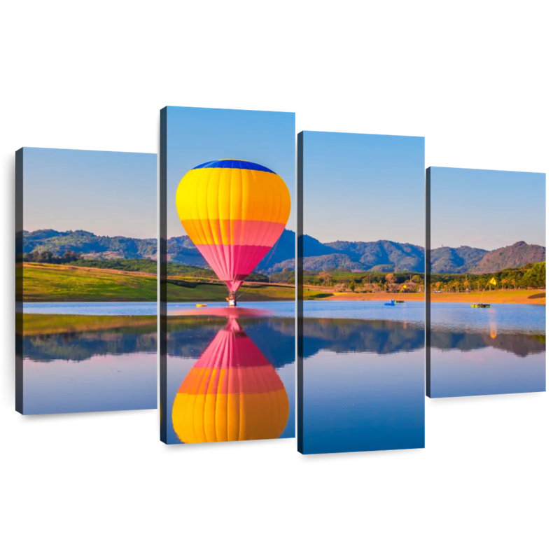 Hot Air Balloon Reflection, H 42 po x l 68 po