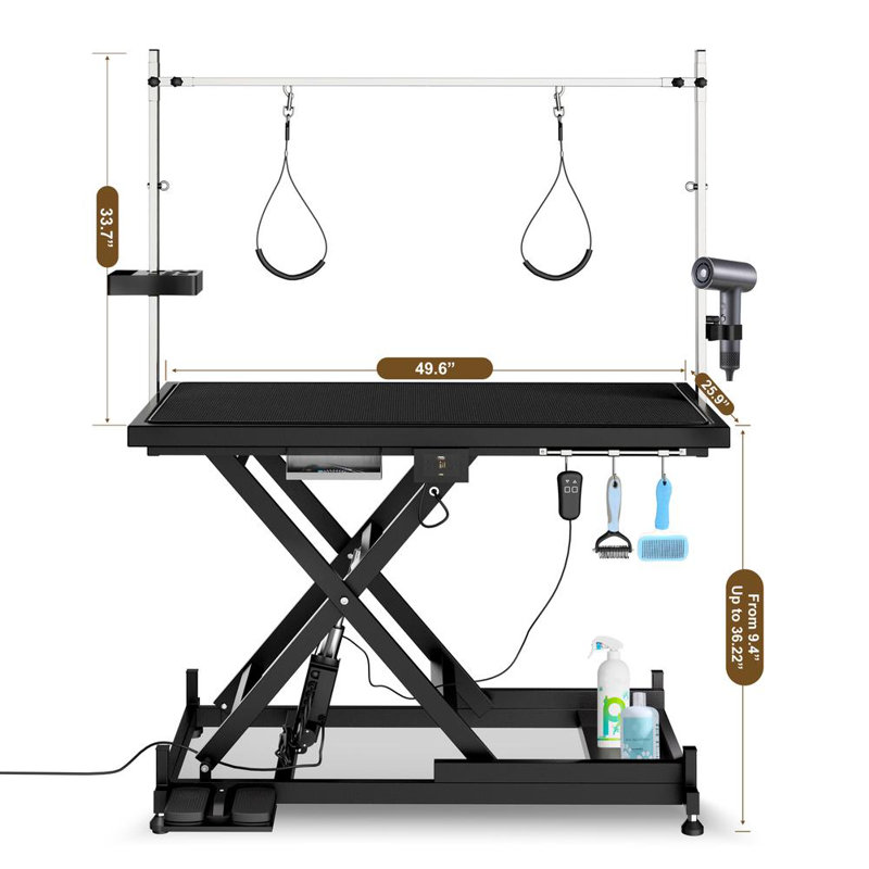 Pet Grooming Table (Black), Black