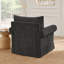 Chaise d'appoint rembourrée avec repose-pieds en chenille-743789296