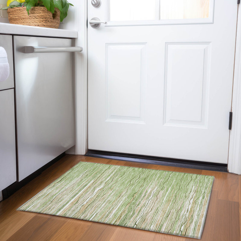 Premium Machine Washable Naglee AMF996 Stripes Rug, Rectangle 1 pi 8 po x 2 pi 6 po