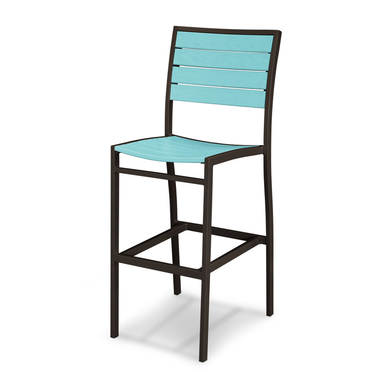 Chaise d'appoint de bar POLYWOOD Euro, Bronze texturé, Aruba