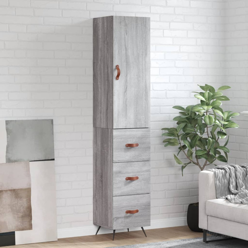 Cozumel 34.5cm Sideboard, Grey Sonoma