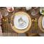 Aloma 36 Piece Bone China Dinnerware Set, Service for 6
