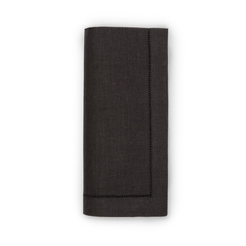 Festival Linen Square Napkins, Black