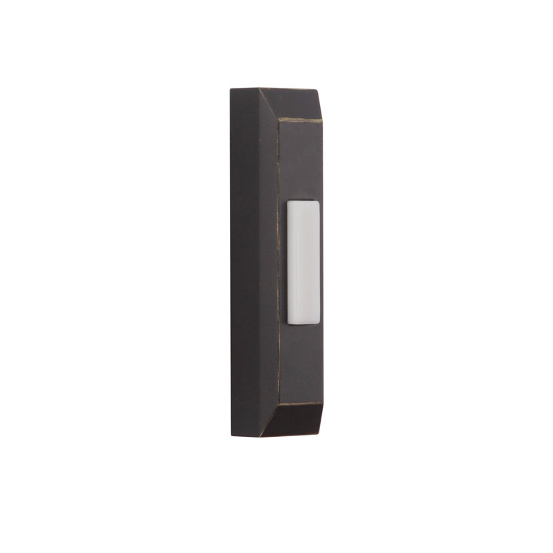 Push Button Doorbell, Antique Bronze