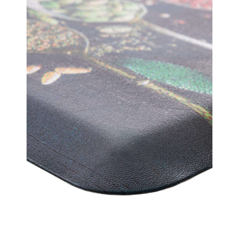 Jaqwan Modern Water Resistant Anti-Fatigue Non-Skid Kitchen Mat, Rectangle 2' x 5'