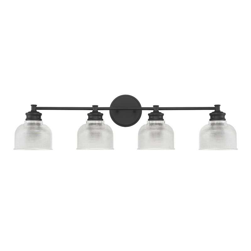 Luminaire suspendu 4 lumières Merilian Kenilworth, Noir mat