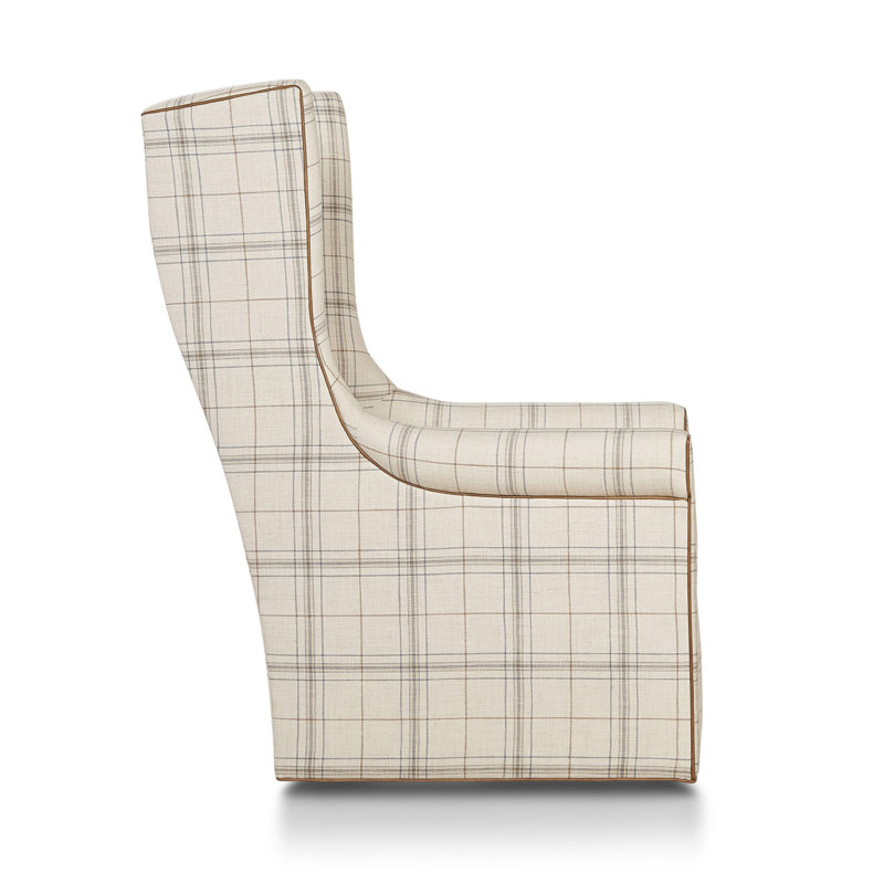 Swivel Wingback Chair, Rumor Dymond Dust
