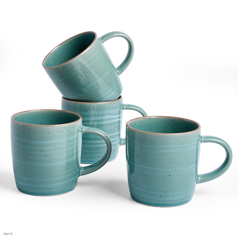 Ensemble de grandes tasses 4 pièces Latitude Run®, Vert paon