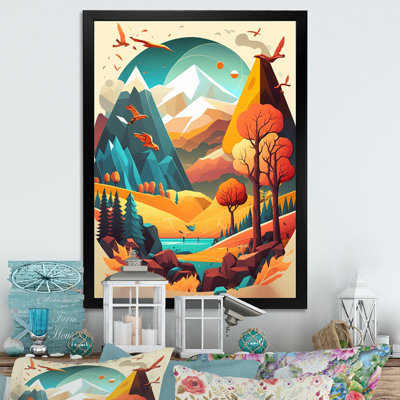 " Summer Scene In Modern Vector "