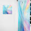 Rideau arc-en-ciel Ron Soft Cyan Rainbow Whisper I - obscurcissant - 1 panneau-673713989
