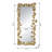 61" X 31" Full Length Mirror With En Leaf Accents