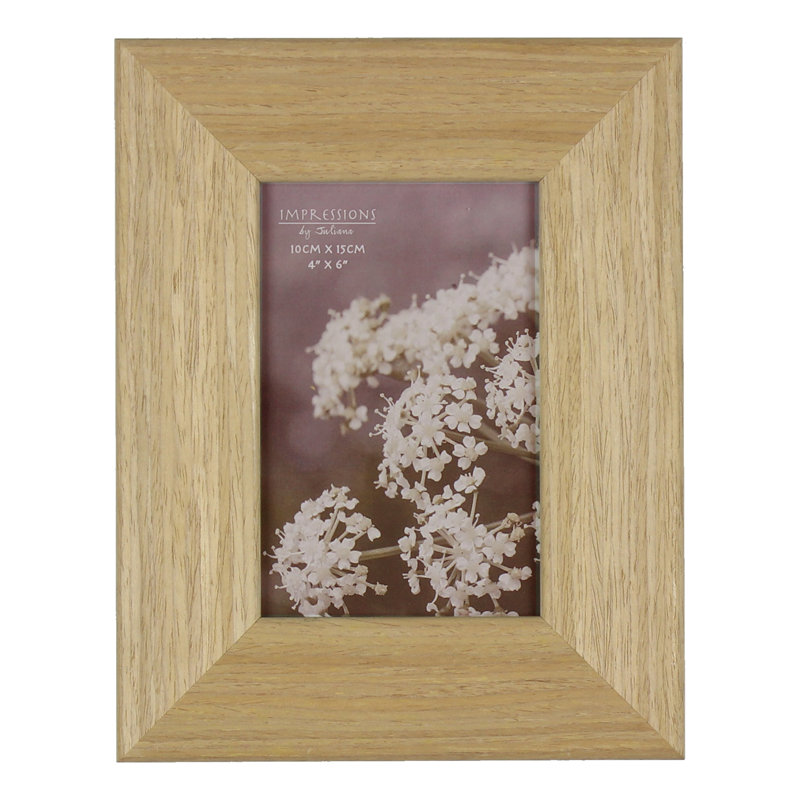 Brown Solid Wood Picture Frame with Mat, 10.12cm x 15.24cm
