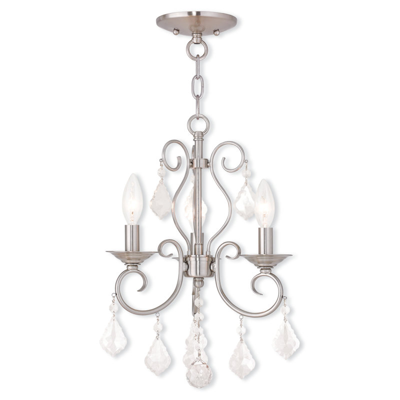 Dockray Dimmable Classic / Traditional Chandelier, Brushed Nickel, 5