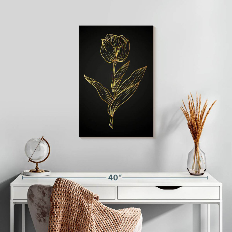 Harnek Gold Tulip, 24" H x 16" W