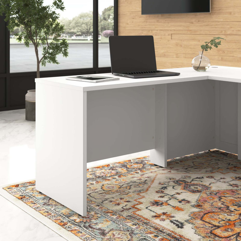 White Thermally Fused Laminate 42W Desk Return