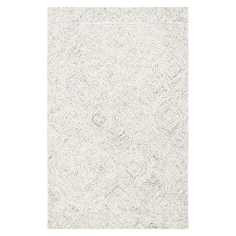 Tapis en laine touffeté à la main Treva, Rectangle 5 pi x 8 pi