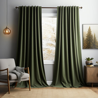 Lauier Velvet Blackout Curtain Pair