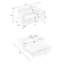 Canapé-lit, canapé convertible, fauteuil inclinable, lit, 3 en 1, dossier réglable à 3 positions, canapé modulaire à 2 places, 2 poches latérales, 2 coussins-1566520967