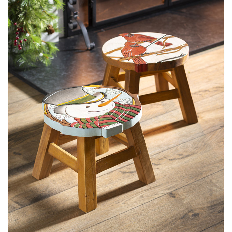 Dianette Solid Wood Accent Stool
