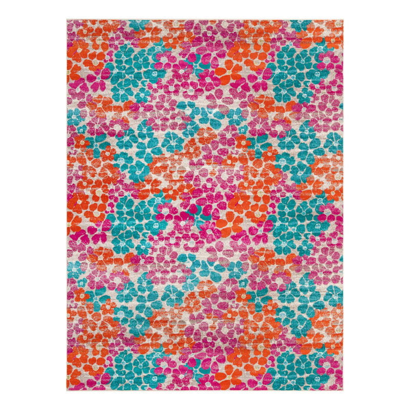 Analiese Floral Indoor Rug, Rectangle 9' x 12'