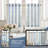 Kitchen Curtains Striped Tier Linen Short Curtains Pinstripe Cafe Curtains-453071191-453071177