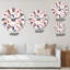 Horloge murale à motif flamant rose sur fond blanc I-1367134140