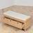 Lift-Top Storage Bench With Cushion and 3 Drawers-1435366712