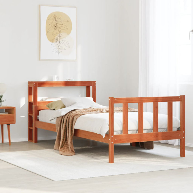 Cowell Bed, Wax brown, 75 x 190cm