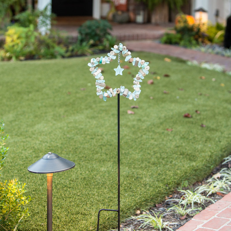 Glass Star Garden Stake