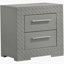 Table de chevet 2 tiroirs Pierce Grey-983238435