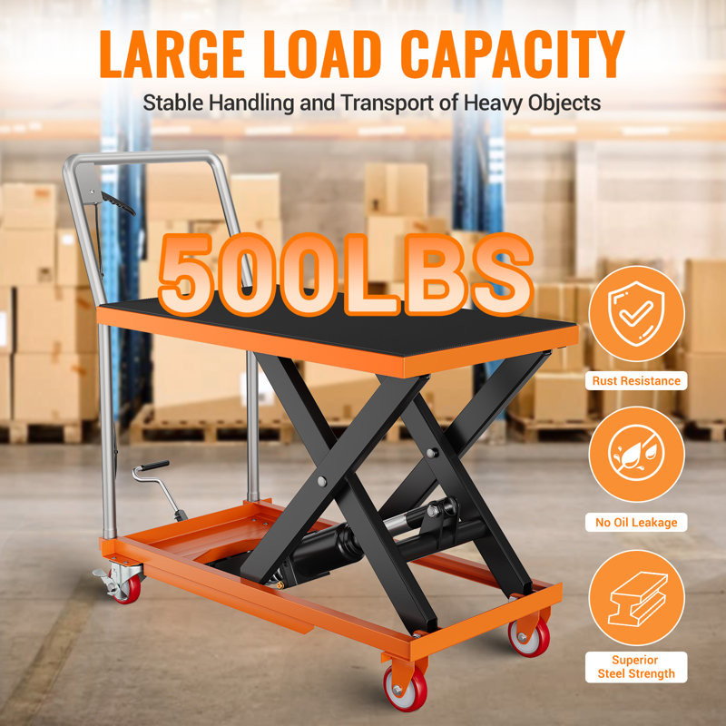 28.5 cm H Utility Cart, 28.5cm H x 54cm W x 90cm D