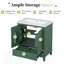 Meuble-lavabo 30 po sans lavabo, base seulement, armoire de salle de bain multifonctionnelle avec portes et tiroir, cadre solide et panneau de fibres à densité moyenne-106358611