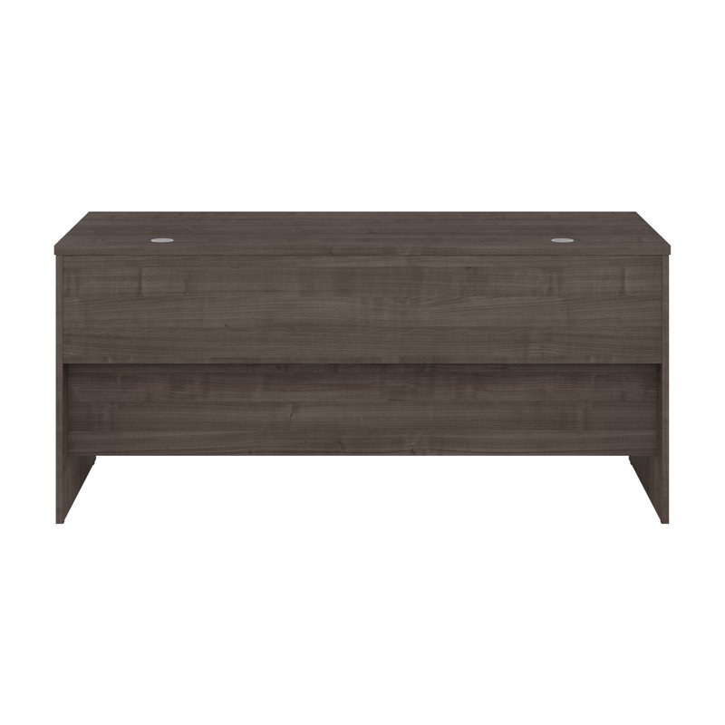 Areke 65W Desk Shell., Medium Gray Maple