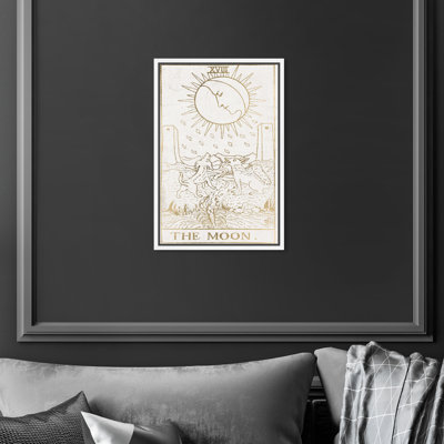 " Spiritual And Religious The Moon Tarot Luxe, Modern & Contemporary White " by Oliver Gal