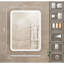 Miroir de salle de bain à DEL à brouillard à intensité variable 24 x 32 pour meuble-lavabo - plus de 3000 lumens, cadre en fer blanc, ajustement de l'éclairage sans soudure à variation de température de couleur-1012578991-1012578985