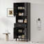 Armoire de salle de bain avec tiroir, 2 armoires, 4 portes à fermeture douce et 2 tablettes réglables-1067368994