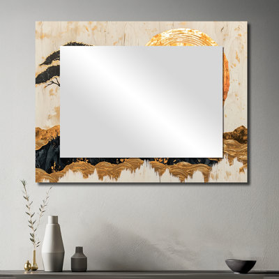 «Elephants At Sunset Whisper Of The Wild I», art mural miroir décoratif moderne, imprimé sur métal