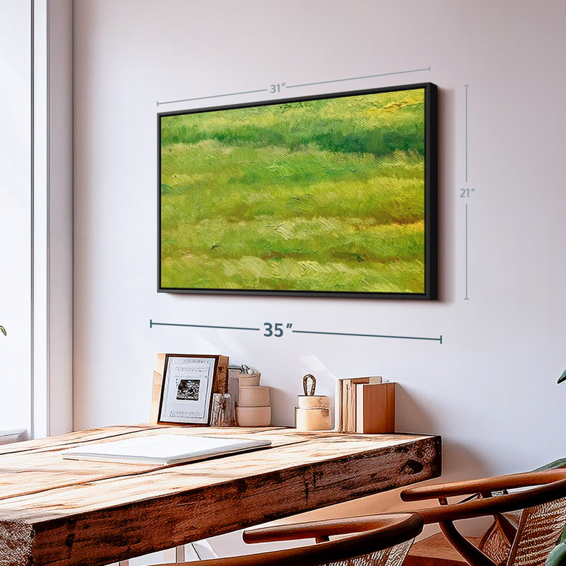 «Green Fields», reproduction sur toile, H 21 po x l 31 po