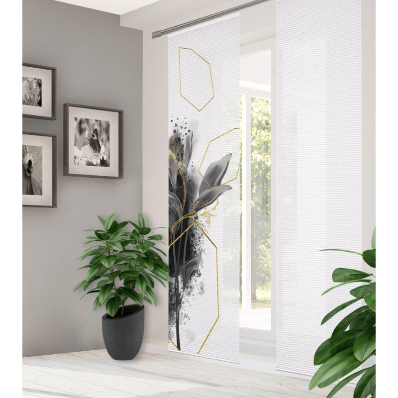 Semi Sheer Sliding Panel Single Panel