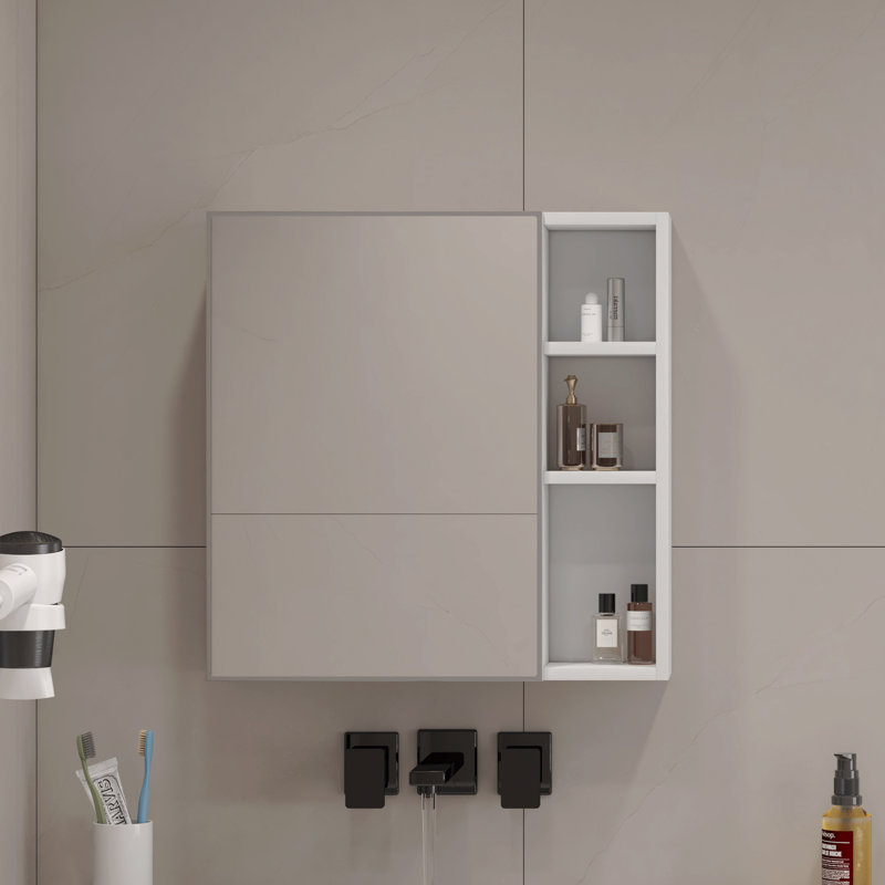 Miroir de salle de bain, armoire en MDF et miroir mural séparé pour salle de bain