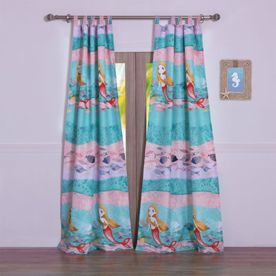 Greenland Fashion Homes Mermaid Window Panel Pair