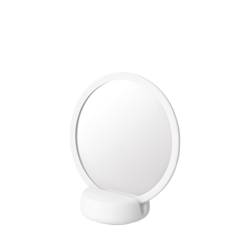 SONO Round Vanity Mirror, White