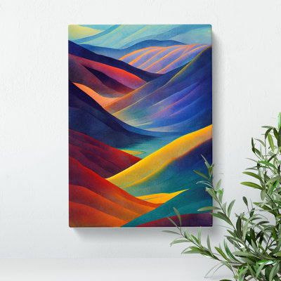 Mountain Landscape Painting No.3 - Wrapped Canvas