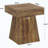 Nature-Inspired Side Table with Rustic Finish